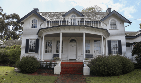 Photo of a large, historic house